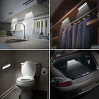6/10 LEDs PIR LED Motion Sensor Light Cupboard Wardrobe Bed Lamp LED Under Cabinet Night Light For Closet Stairs Kitchen - SJB-DIAMOND ELITES