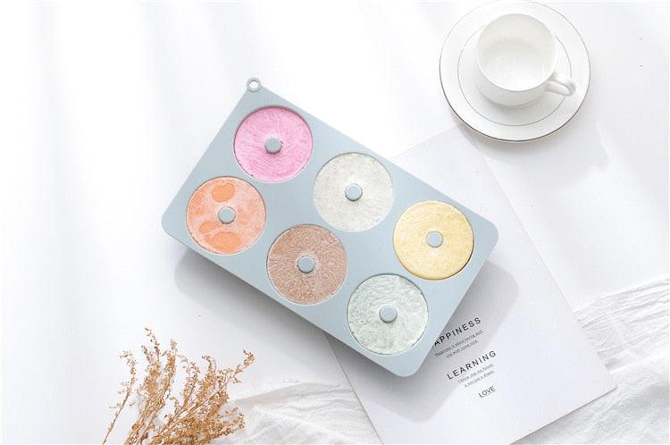 6 Cells Large Size Cake Molds Food Grade Material Donuts Mold Baking Tools For Biscuit Dessert Chocolate Mould Silicone Baking Mold Just Pop Out Non-Stick Doughnuts Baking Molds Stevvex
