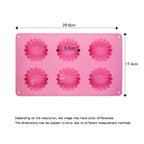 6 Holes Flower Shaped Silicone Mold Sunflower Flower Form Fondant Molds Handmade Soap Baking Crafts Cake Mould Decoration Tools Silicone Flower Shape Soap Molds Stevvex
