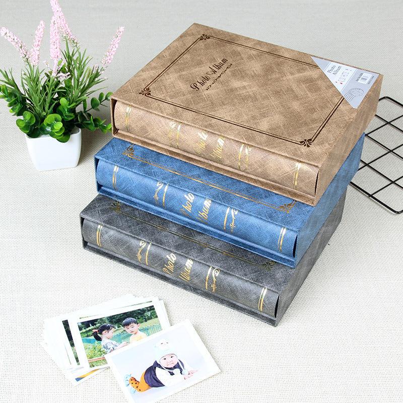 6 Inch Photo Album Holder 6 Inch Boxed Wedding Album Family Record DIY Photo Albums Birthday Gift Family Scrapbook Albums Family Anniversary Gift For Couple Stevvex