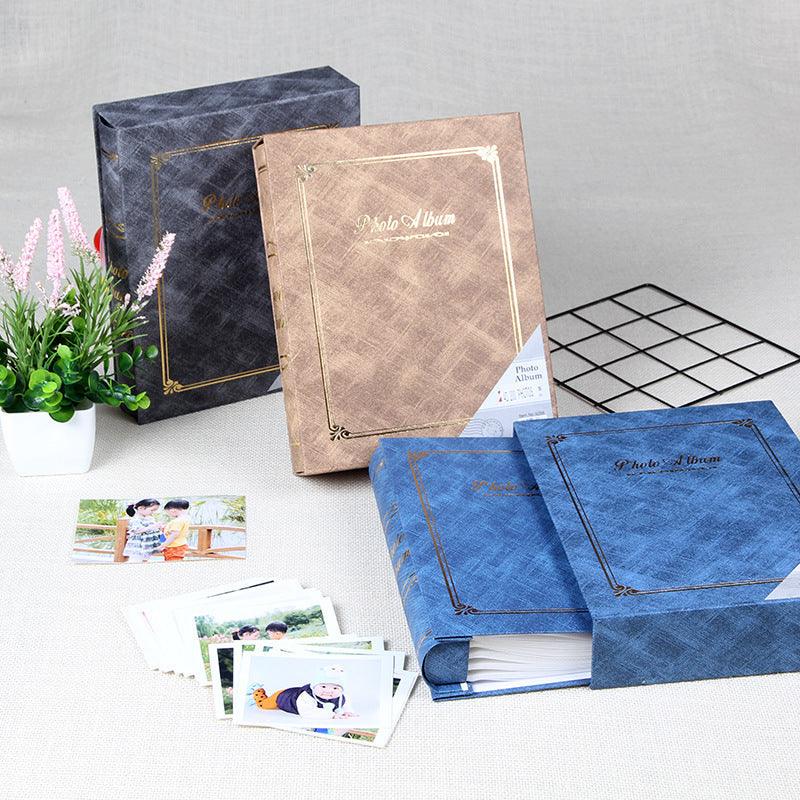 6 Inch Photo Album Holder 6 Inch Boxed Wedding Album Family Record DIY Photo Albums Birthday Gift Family Scrapbook Albums Family Anniversary Gift For Couple Stevvex