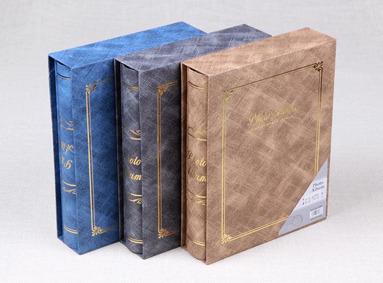 6 Inch Photo Album Holder 6 Inch Boxed Wedding Album Family Record DIY Photo Albums Birthday Gift Family Scrapbook Albums Family Anniversary Gift For Couple Stevvex