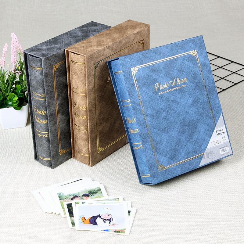 6 Inch Photo Album Holder 6 Inch Boxed Wedding Album Family Record DIY Photo Albums Birthday Gift Family Scrapbook Albums Family Anniversary Gift For Couple Stevvex