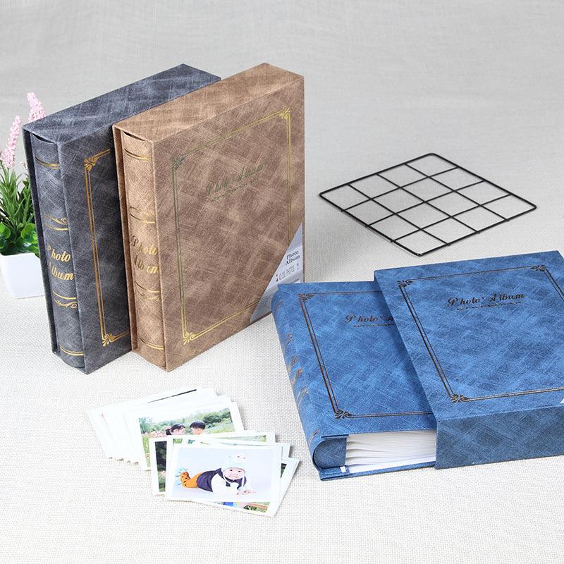 6 Inch Photo Album Holder 6 Inch Boxed Wedding Album Family Record DIY Photo Albums Birthday Gift Family Scrapbook Albums Family Anniversary Gift For Couple Stevvex