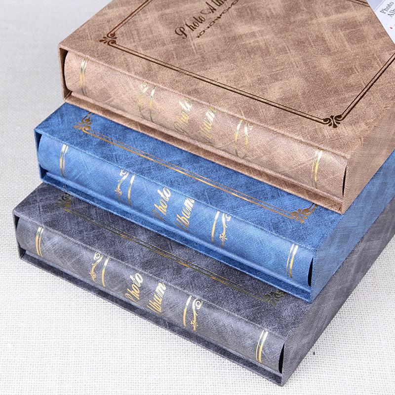 6 Inch Photo Album Holder 6 Inch Boxed Wedding Album Family Record DIY Photo Albums Birthday Gift Family Scrapbook Albums Family Anniversary Gift For Couple Stevvex