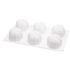 6 Pumpkin Silicone Cake Mold For Chocolate Ice Cream Decorating Pudding Dessert Tools Bakeware Baking Silicone Cake Molds For Baking 3D Pumpkin Silicone Mold For Party