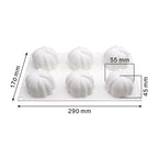 6 Pumpkin Silicone Cake Mold For Chocolate Ice Cream Decorating Pudding Dessert Tools Bakeware Baking Silicone Cake Molds For Baking 3D Pumpkin Silicone Mold For Party