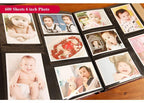 600 Sheets 6-inch Photo Interstitial Photo Album Retro PU leather Foto Albums Scrapbook Photo Albums Birthday Gift Family Scrapbook Albums Family Anniversary Gift For Couple Stevvex