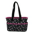 Disney Minnie Mouse Multi Piece Diaper Bag set with Minnie Mouse Toss Heads Print (includes changing pad, insulated bottle holder and pacifier holder EasyOptionXY LLC