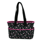 Disney Minnie Mouse Multi Piece Diaper Bag set with Minnie Mouse Toss Heads Print (includes changing pad, insulated bottle holder and pacifier holder EasyOptionXY LLC