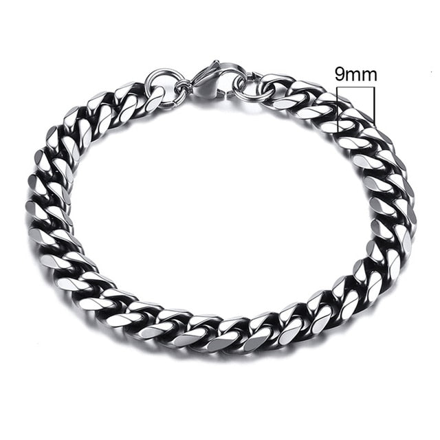 Vnox Men's Chunky Curb Chain Bracelet Pi-Mart