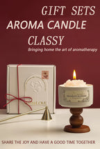 Luxury Soy Wax Scented Candle - 5.3oz Rose, Lavender, Gardenia | Elegant Gift Box for Christmas, Birthdays & Graduations | Home Decor with Ceramic Container & Wooden Base Lootquake LLC