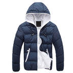 Autumn and winter men's cotton jacket hooded