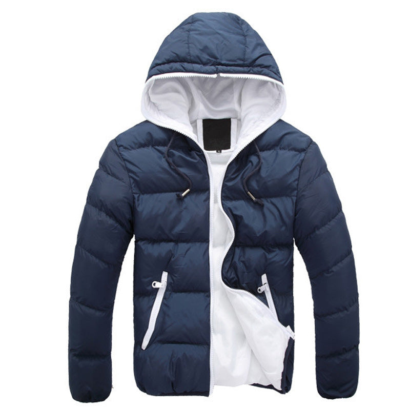 Autumn and winter men's cotton jacket hooded