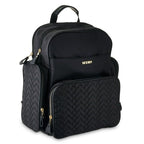 MoDRN Jamie Black Quilted Diaper Bag Backpack EasyOptionXY LLC