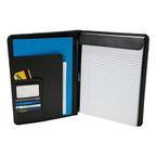 Case?it, Director, Padfolio, with Writing Pad, Leatherette Portfolio, Faux Leather, Black, Pad-30