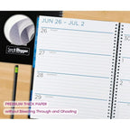 See It Bigger Monthly & Weekly Planner, April 2023 - June 2024 (9.75" x 11") Black