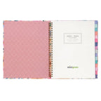 2023-2024 Mintgreen Weekly/Monthly Spiral Planner, 8.5" x10.5", Wildflower
