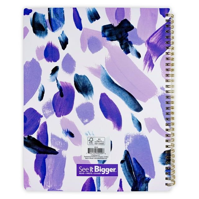 See It Bigger Monthly/Weekly Planner, April 2023 - June 2024 (11" x 9.75") Purple