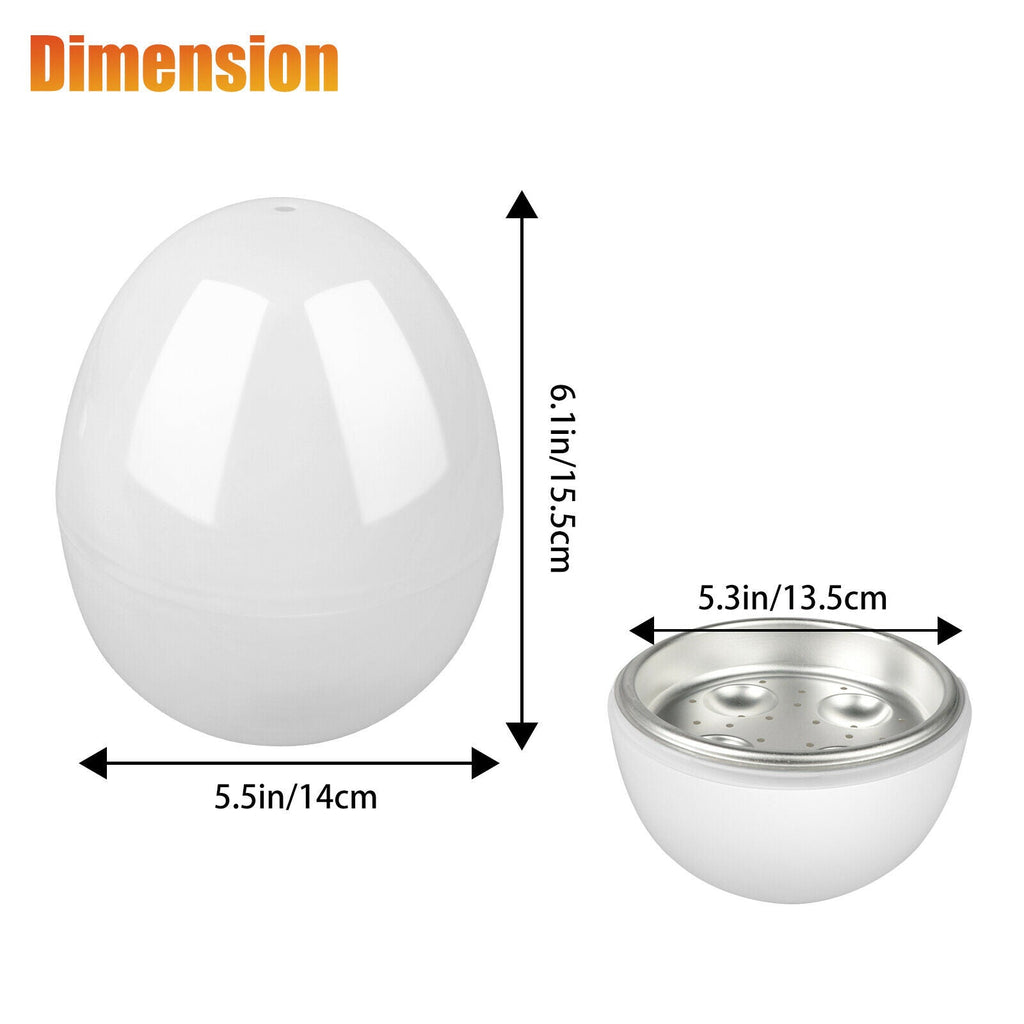 Microwave Egg Steamer Boiler Cooker Easy Quick 5 Minutes Hard Or Soft Boiled Kitchen Cooking Tools Pi-Mart