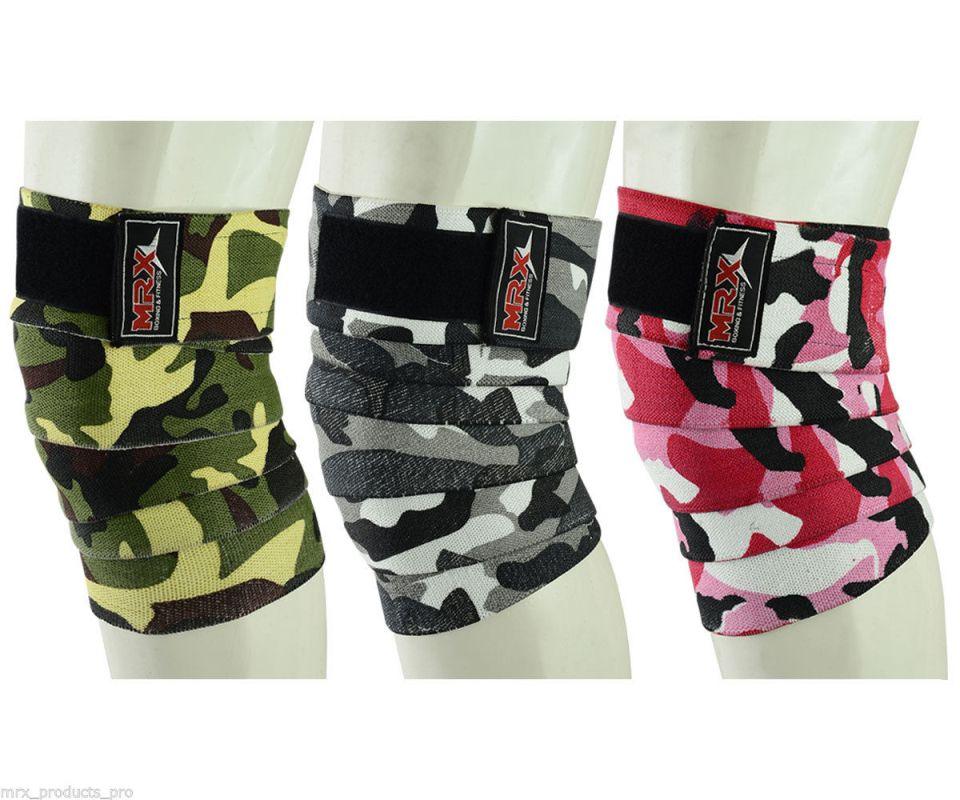MRX Weightlifting Knee Wraps Gym Workout Lifting Wrap Camo Style Unisex - SJB-DIAMOND ELITES