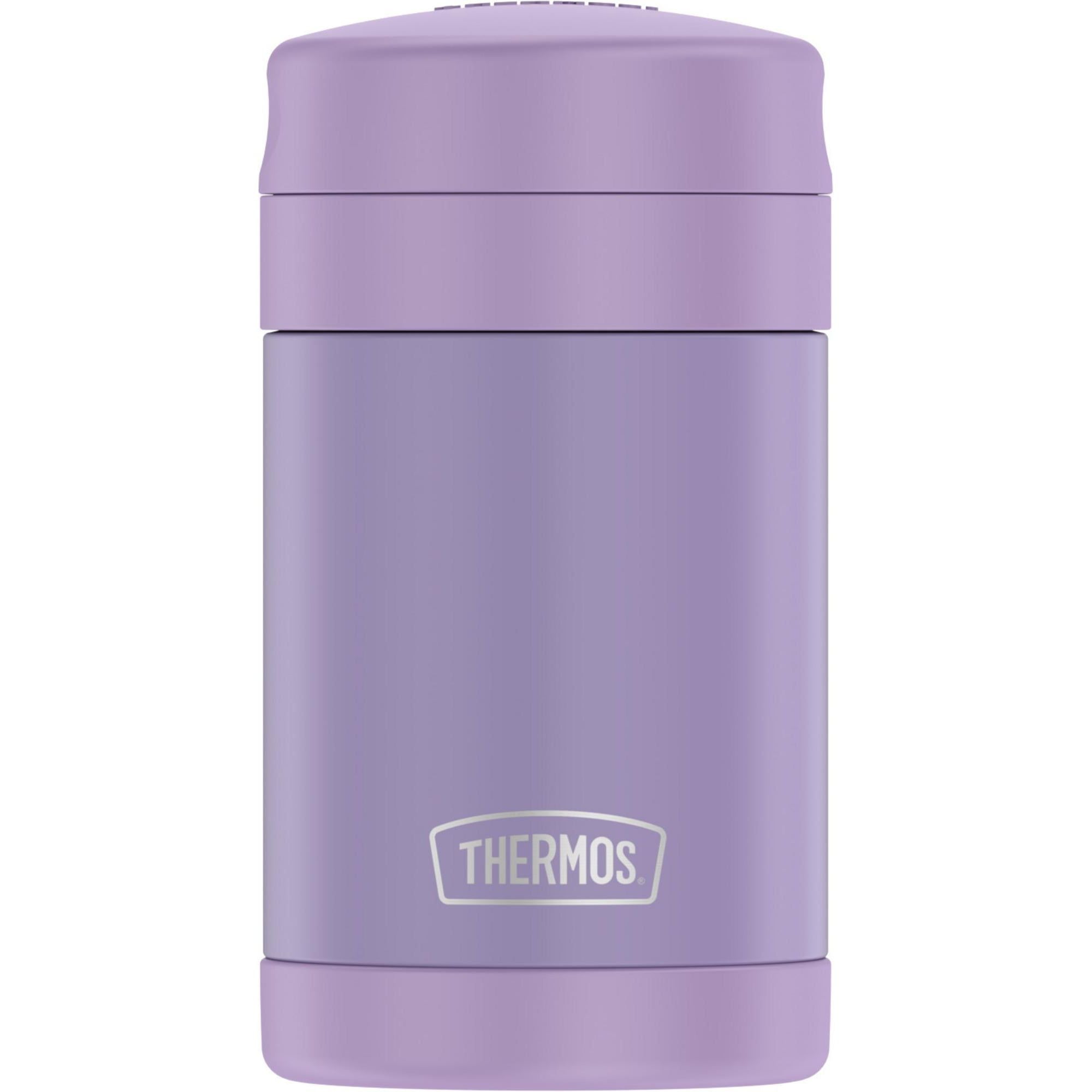 Thermos Vacuum Insulated Food Jar with Folding Spoon, Lavender, 16 Ounce EasyOptionXY LLC