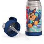 Thermos Kids Stainless Steel Vacuum Insulated Funtainer Straw Water Bottle, Paw Patrol, 12 fl oz