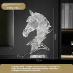 Horse Head Decoration Light Luxury High-end Crystal Crafts Wine Cabinet Decorations Lootquake LLC