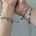 Halves Heart Magnetic Couple Bracelets Pi-Mart