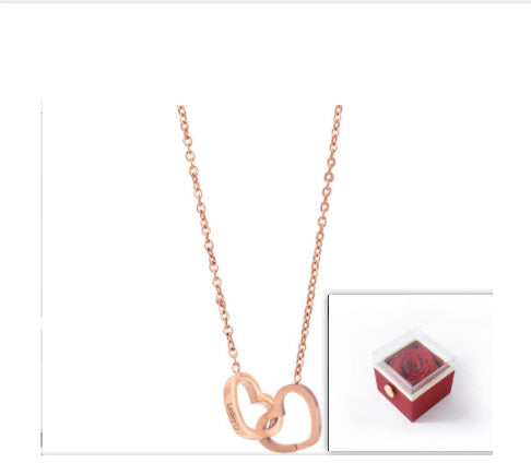 Simple Stainless Steel Plating Love Engraved Necklace Pi-Mart