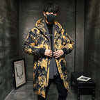 Austin Letter Patches Long Style Padded Coat