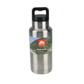 Ozark Trail 36 oz Silver and Black Double Wall Vacuum Sealed Stainless Steel Water Bottle with Wide Mouth Lid EasyOptionXY LLC