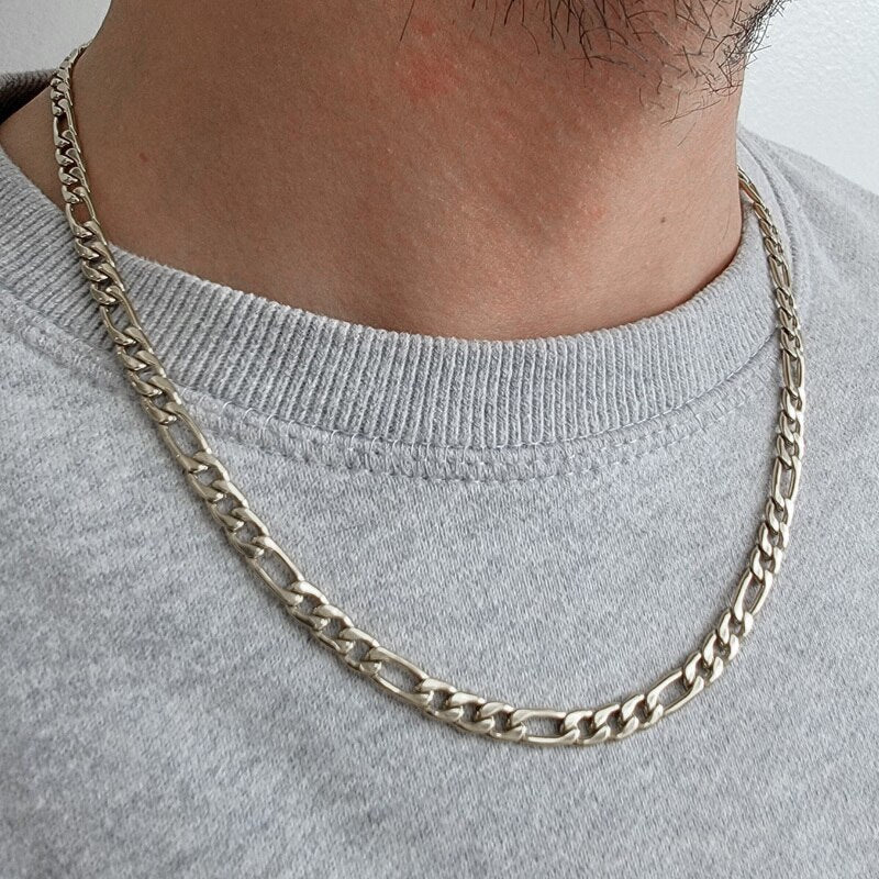 Paper Clip Chain Men Necklace Pi-Mart