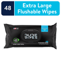 DUDE Wipes Unscented XL Flushable Wipes, 1 Flip-Top Pack, 48 Total Wipes EasyOptionXY LLC
