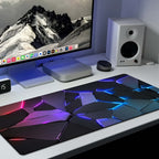 1pc Durable Gaming Mouse Pad with Stylish Geometric Design - Waterproof, Non-Slip, Washable Desk Mat for Keyboard, Sketchbook - Ideal Gift for Gamers, Office, and Study Accessories - Polyester Material No Battery Required Lootquake LLC