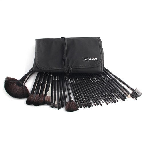 Professional 32Pcs Makeup Brush Foundation Eye Shadows Powder Blue Make Up Brushes Tools Cosmetic Bag pincel maquiagem Brushes Pi-Mart