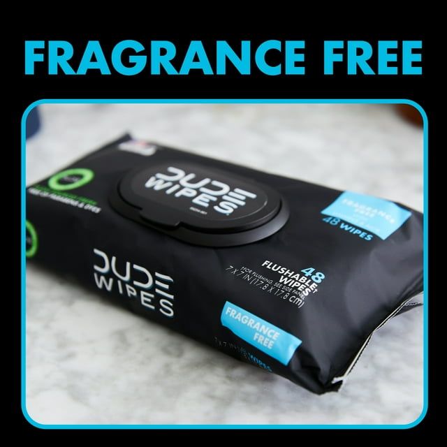DUDE Wipes Unscented XL Flushable Wipes, 1 Flip-Top Pack, 48 Total Wipes EasyOptionXY LLC