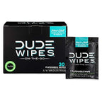 DUDE Wipes Flushable Wipes, XL On-The-Go Wet Wipes, Mint Chill, 30 Count EasyOptionXY LLC