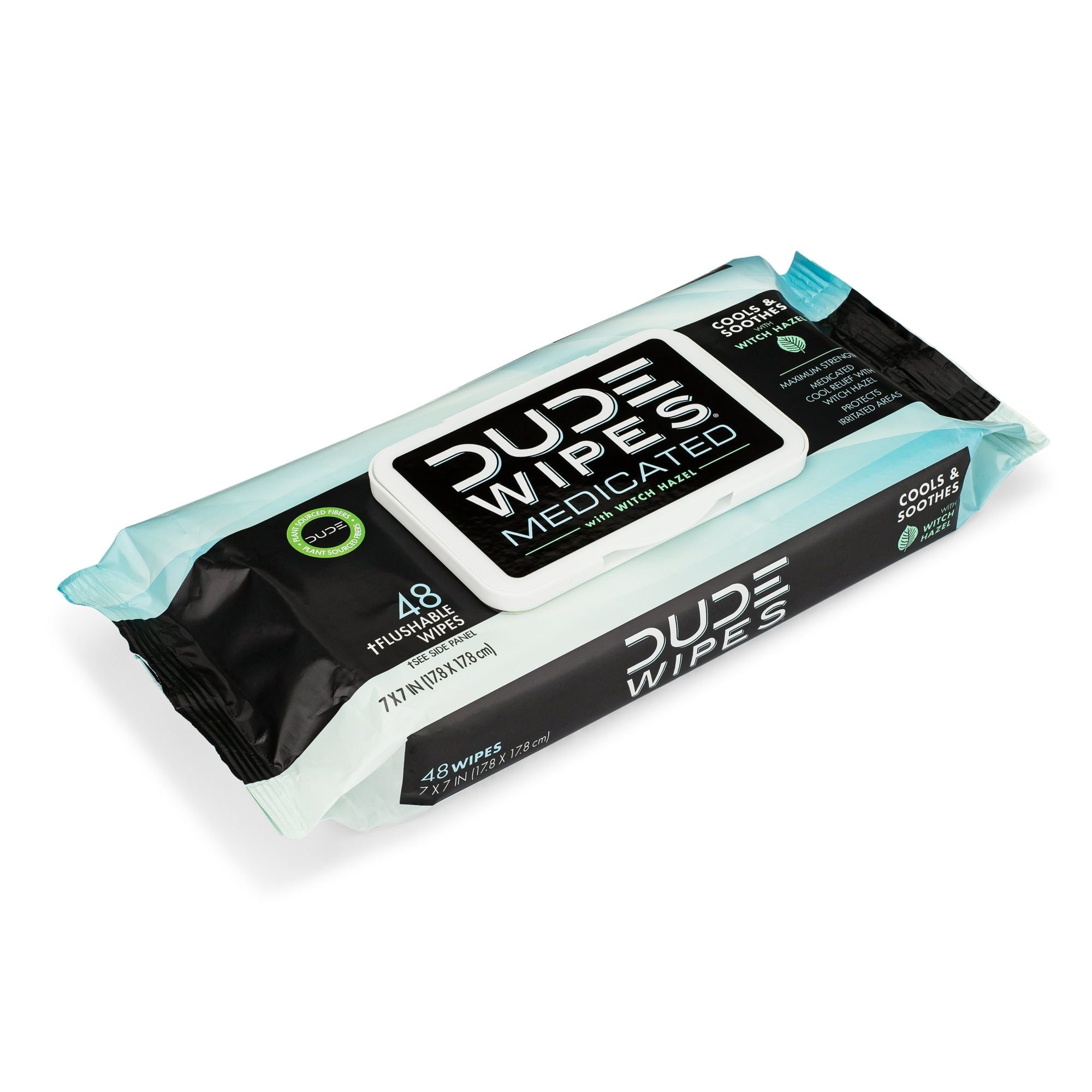 DUDE Wipes Flushable Wipes, Unscented XL Medicated Wet Wipes for Hemorrhoid Relief, 48 Count EasyOptionXY LLC