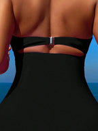 Women's Two-piece Casual Swimsuit P48 Black - SJB-DIAMOND ELITES