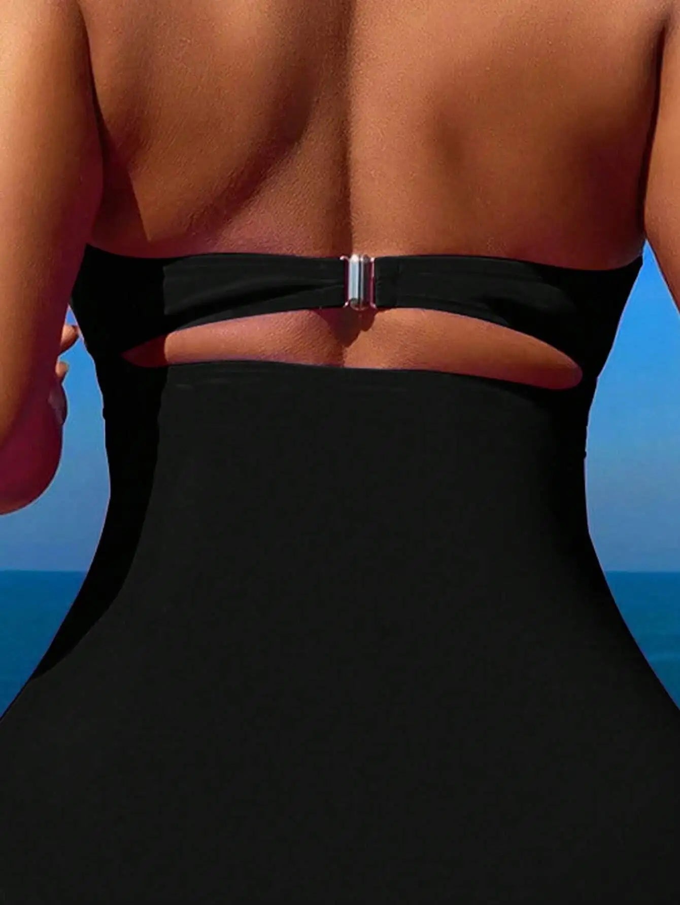Women's Two-piece Casual Swimsuit P48 Black - SJB-DIAMOND ELITES