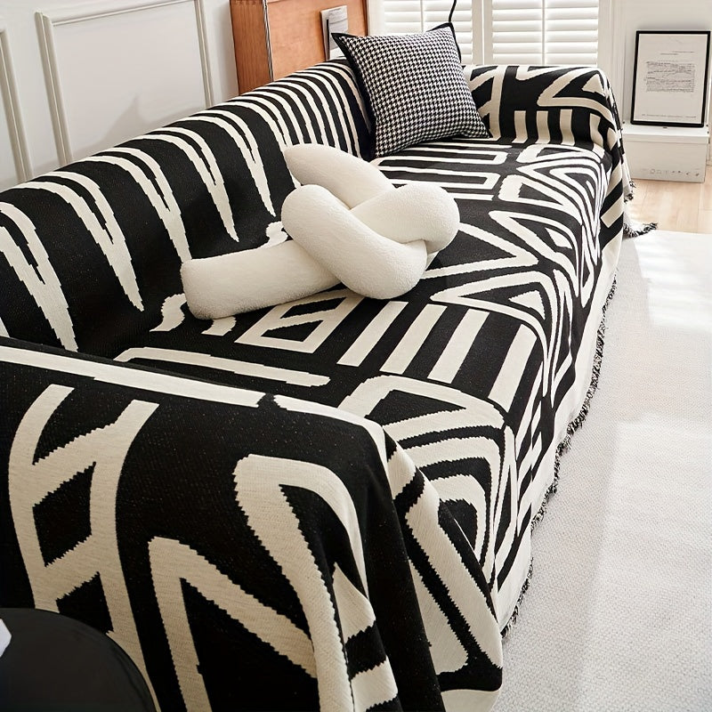 1pc Boho Style Sofa Cover, Anti Pet Scratch Couch Cover, Y Non-Slip Sofa Slipcover Furniture Protector, for Bedroom Living Room Home Decor Couch Cover Blanket Sofa Cover Blanket Sofa Throw Blanket