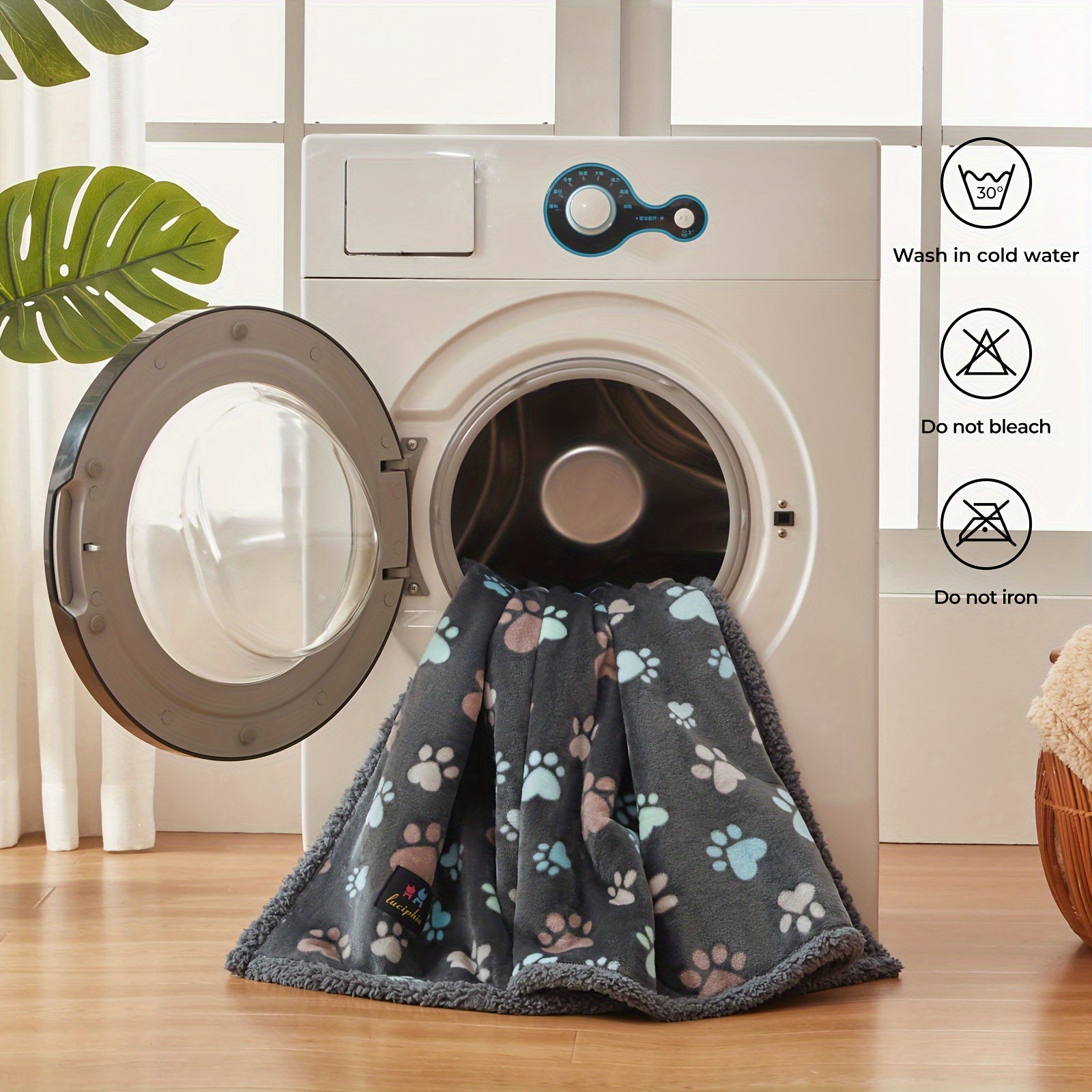 Waterproof Sherpa Fleece Dog Blanket For Small Medium Large Dogs, Reversible Couch Cover, Machine Washable Pet Puppy Blanket With Anti-Tear Protection Lootquake LLC