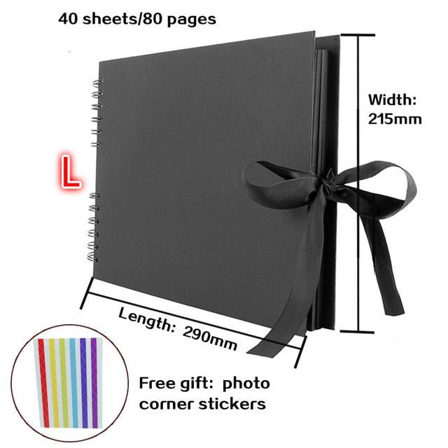 60/80 Pages Photo Albums Scrapbook Paper  Craft Album Scrapbooking Picture Album for Wedding Anniversary Gifts Memory Scrapbook Albums Family Anniversary Gift For Couple Stevvex