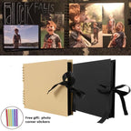 60/80 Pages Photo Albums Scrapbook Paper  Craft Album Scrapbooking Picture Album for Wedding Anniversary Gifts Memory Scrapbook Albums Family Anniversary Gift For Couple Stevvex
