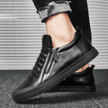 Winter men's shoes round toe caps men's leather shoes Pi-Mart