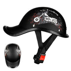 Electric Battery Motorcycle Helmet Retro Safety Protection Half Helmet