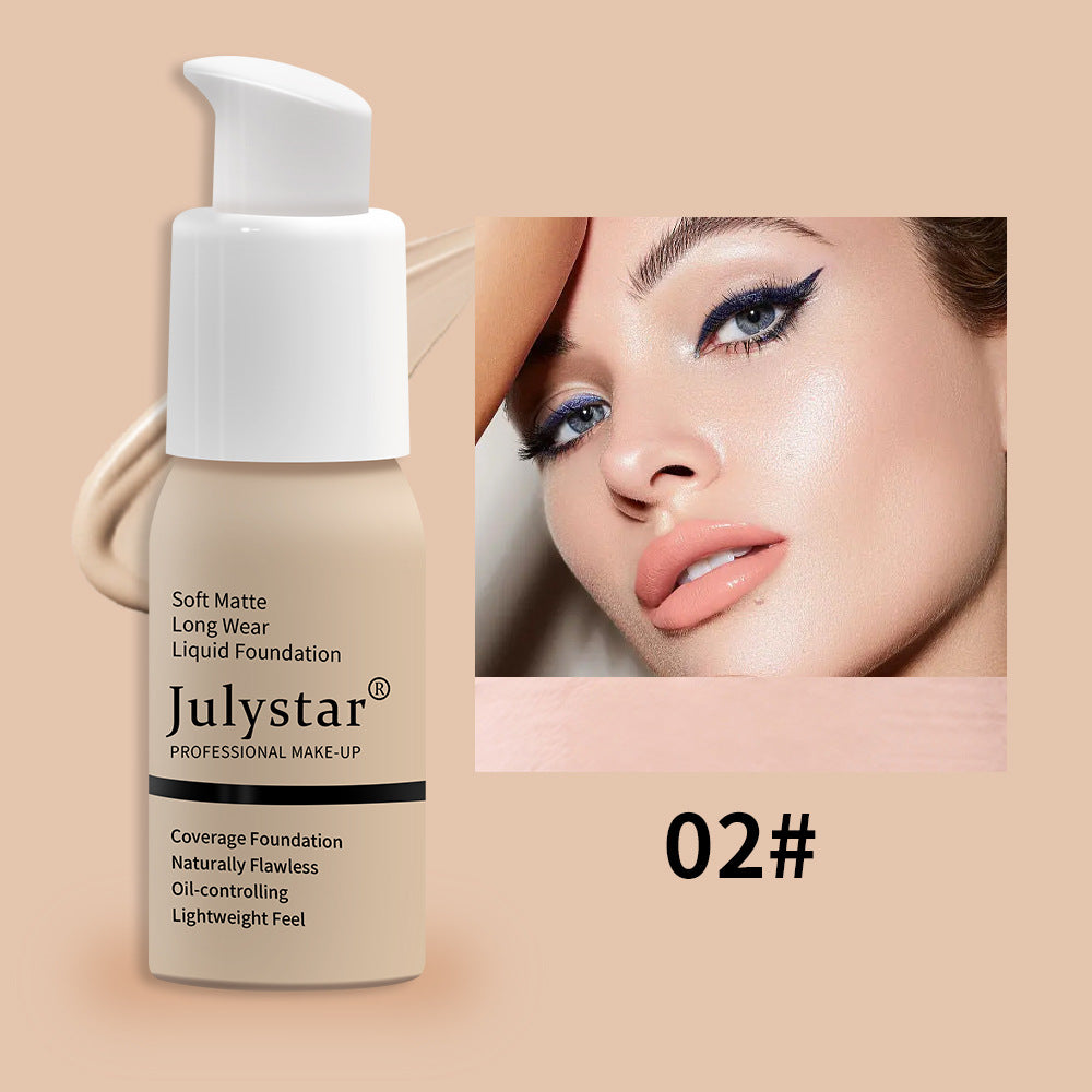 Waterproof Lasting Non Take Off Makeup Concealer Liquid Foundation Beauty Makeup Pi-Mart