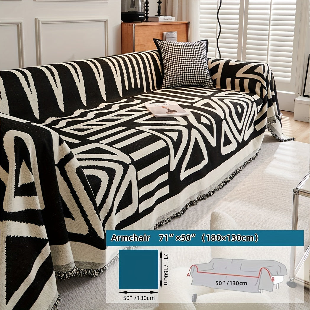 1pc Boho Style Sofa Cover, Anti Pet Scratch Couch Cover, Y Non-Slip Sofa Slipcover Furniture Protector, for Bedroom Living Room Home Decor Couch Cover Blanket Sofa Cover Blanket Sofa Throw Blanket