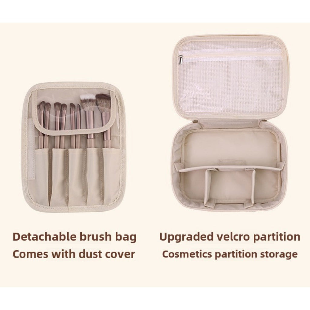 Free partition cosmetic bag, large capacity travel portable toiletry bag, makeup bag for women,Travel makeup bag,Makeup bag organizers, makeup bags small, - SJB-DIAMOND ELITES